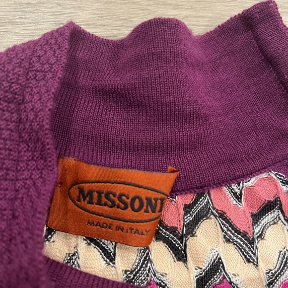 Missoni Orange Label Sleeveless Multicolor Knit Mock Dress Women Sz 42 US 6 M - Picture 2 of 13